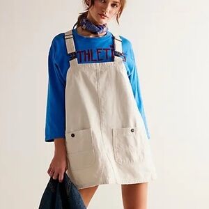 Free People overall smock top Mini Dress.  NWT